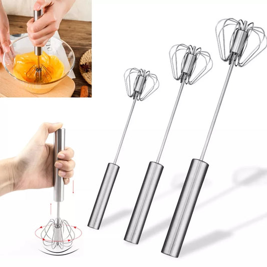 Stainless Steel Semi-automatic Eggbeater